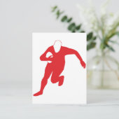 Rugby Player Briefkaart (Staand voorkant)