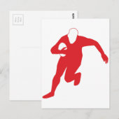 Rugby Player Briefkaart (Voorkant / Achterkant)