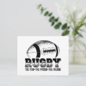 Rugby Player | Coach Team Sports Giften Briefkaart (Staand voorkant)