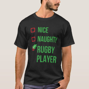 Rugby Player Funny Pajama kerstcadeau T-shirt