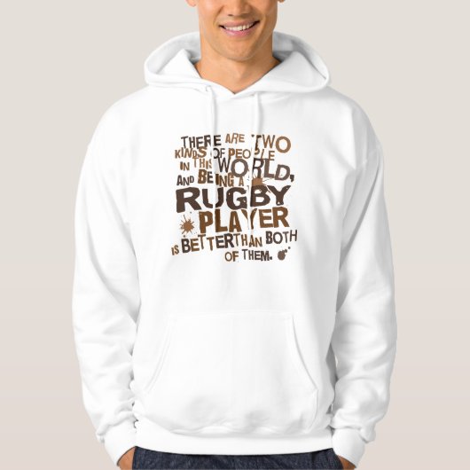 Rugby Player Gift Hoodie (Voorkant)