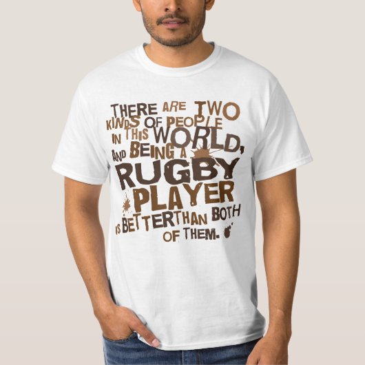 Rugby Player Gift T-shirt (Voorkant)