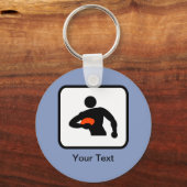  Rugby Player-Logo Sleutelhanger (Voorkant)