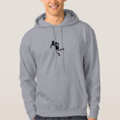 Rugby Player Piktogramm Hoodie (Voorkant)
