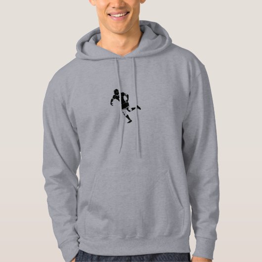 Rugby Player Piktogramm Hoodie (Voorkant)