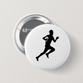 Rugby Player Ronde Button 5,7 Cm (Voorkant /achterkant)