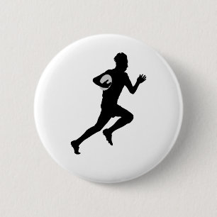 Rugby Player Ronde Button 5,7 Cm