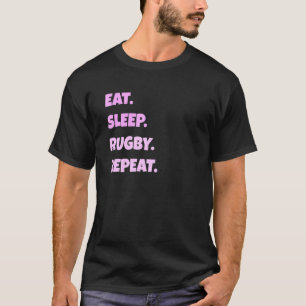 Rugby Png Eet Slaap Sport Herhaal Voor Mannen Vrou T-shirt