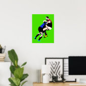 Rugby Pop Art - Rugby-schilderijen afdrukken Poster (Thuiskantoor)