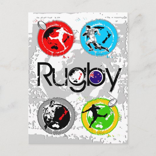 Rugby Postcard 4 Briefkaart (Voorkant)