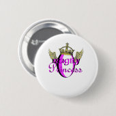 Rugby Princess Ronde Button 5,7 Cm (Voorkant /achterkant)