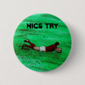 Rugby probeert badge ronde button 5,7 cm (Voorkant)