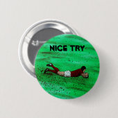 Rugby probeert badge ronde button 5,7 cm (Voorkant /achterkant)