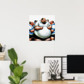 Rugby Prop - Rugby Art Print (Thuiskantoor)