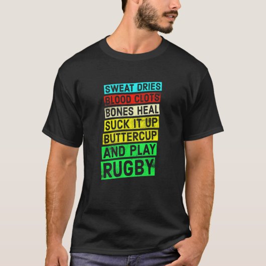 Rugby Quote Spelen Rugby T-shirt (Voorkant)