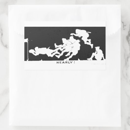 RUGBY RECHTHOEKIGE STICKER (Tas)