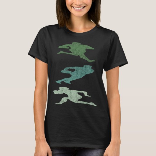 Rugby Retro Speler T-shirt (Voorkant)