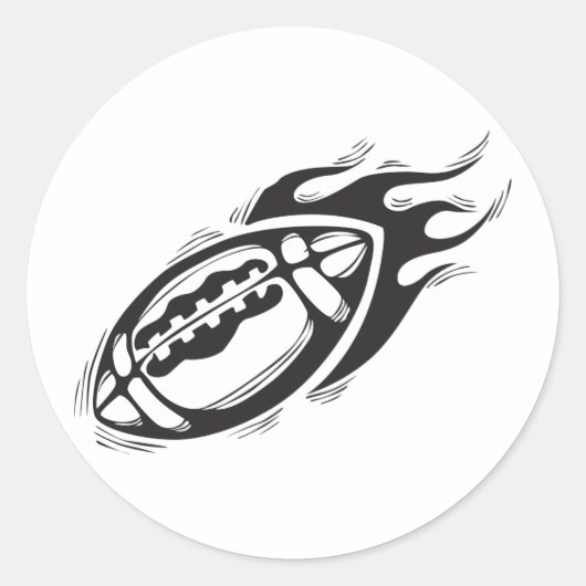 Rugby Ronde Sticker (Voorkant)