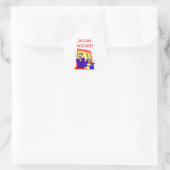 rugby ronde sticker (Tas)