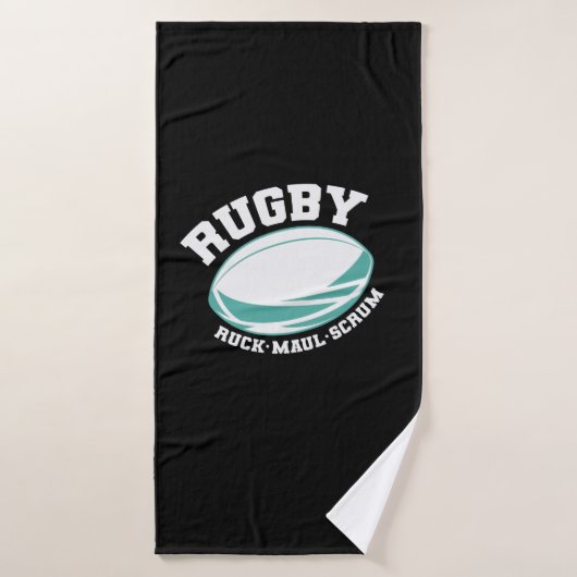 Rugby Ruck Maul Scrum Football Sport Badhanddoek (Badhanddoek)