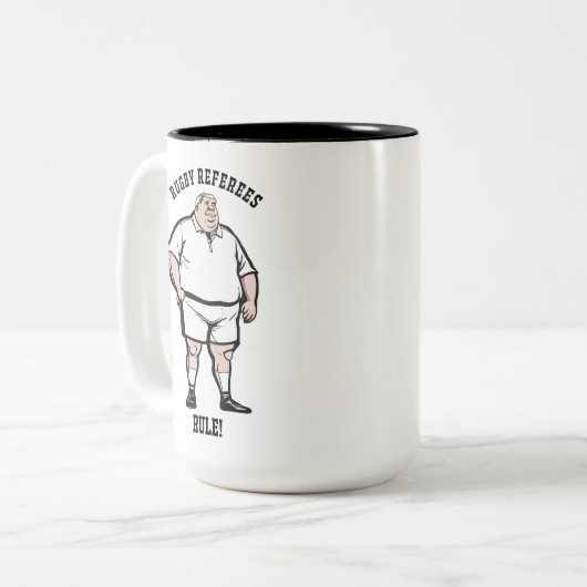 Rugby Scheidsrechters Two-Tone Mok (Voorkant links)