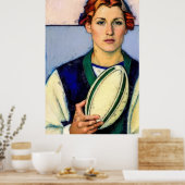 Rugby-schilderafdrukken voor vrouwen poster (Keuken)