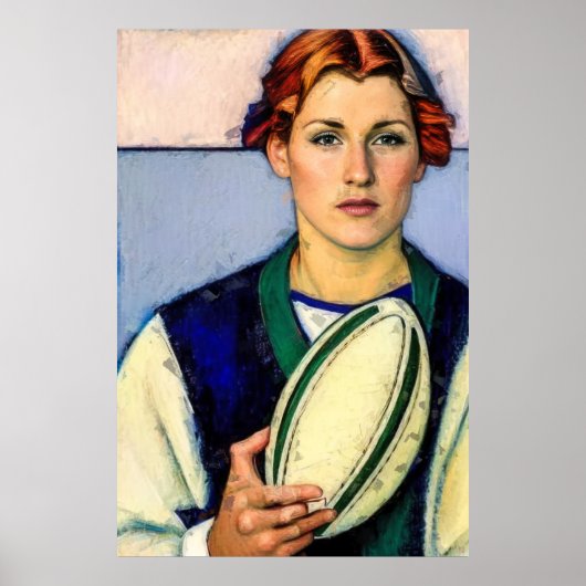 Rugby-schilderafdrukken voor vrouwen poster (Voorkant)