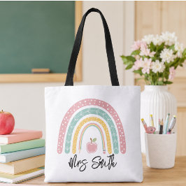 Rugby School Regenboog Leraar Leven Tote Bag