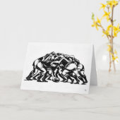 Rugby Scrum Kunstkaart Kaart (Gele Bloem)