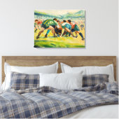 Rugby Scrum Schilderen - Canvas Art Print (Insitu (Slaapkamer))