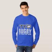 Rugby shirt met lange mouwen | no pain no gain (Voorkant volledig)