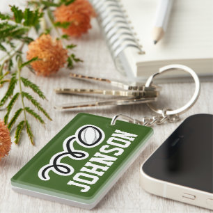 Rugby sleutelhanger, aangepast sportliefhebber sleutelhanger