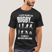 Rugby Smart Mensen Sport Speler Coach Sport Grap T-shirt (Voorkant)