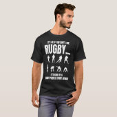Rugby Smart Mensen Sport Speler Coach Sport Grap T-shirt (Voorkant volledig)