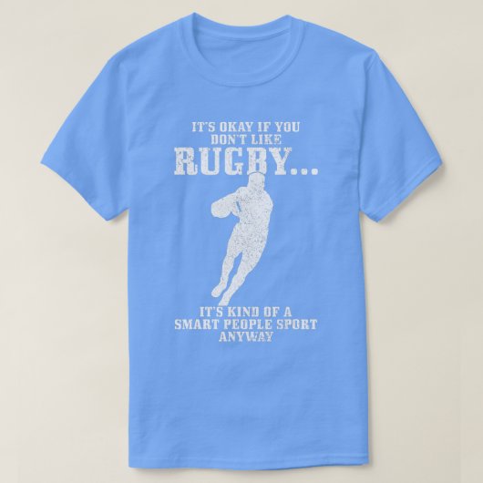 Rugby Smart People Sport Funny Rugby Player 1 T-shirt (Design voorkant)