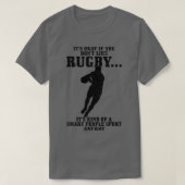 Rugby Smart People Sport Funny Rugby Player T-shirt (Design voorkant)