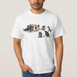  rugby speelt kattenshirt t-shirt