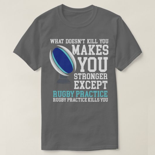 Rugby Speler 1 T-shirt (Design voorkant)