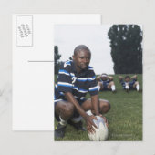 Rugby-speler 2 briefkaart (Voorkant / Achterkant)