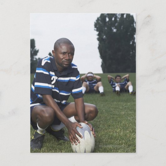 Rugby-speler 2 briefkaart (Voorkant)