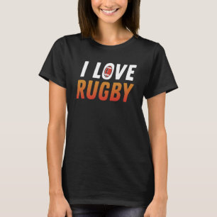 Rugby speler Ik hou van Rugby T-shirt
