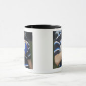 Rugby-speler met bal mok (Midden)
