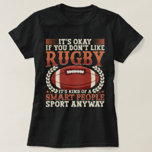 Rugby Speler Soort Van Een Sluwe Mensen Sport Grap T-shirt