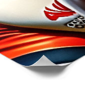 Rugby-spelers Art Poster (Hoek)