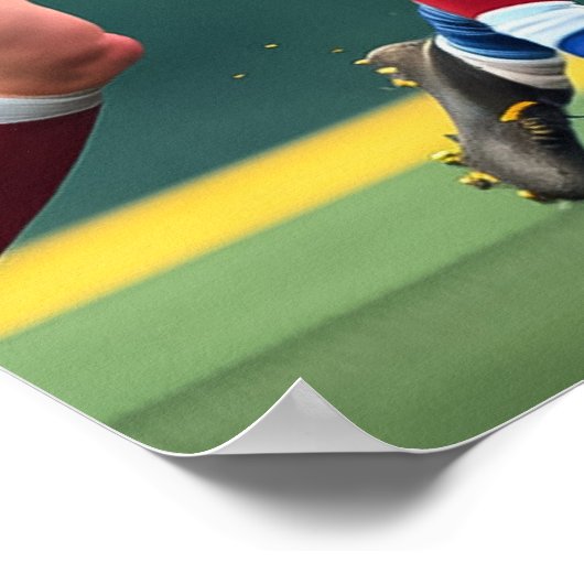 Rugby Spelers Art Print (Hoek)