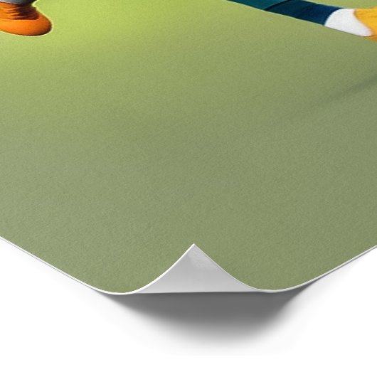 Rugby Spelers Art Print (Hoek)