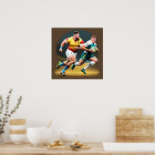 Rugby Spelers Art Print (Keuken)