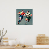Rugby Spelers Art Print (Keuken)