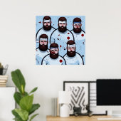 Rugby-spelers - Canvas Art Print (Thuiskantoor)