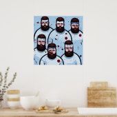 Rugby-spelers - Canvas Art Print (Keuken)